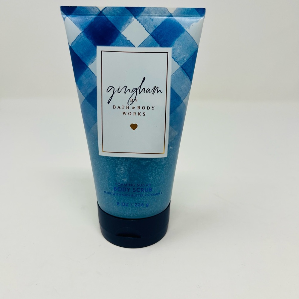 NWT Bath & Body Works Gingham Foaming Sugar Body Scrub 8 oz